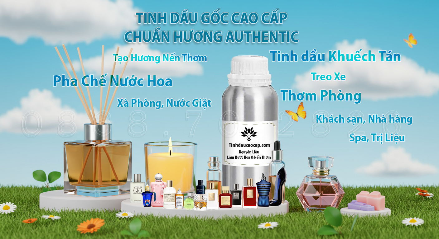 tinh dầu nước hoa, tinh dầu làm nến thơm, tinh dầu khuếch tán